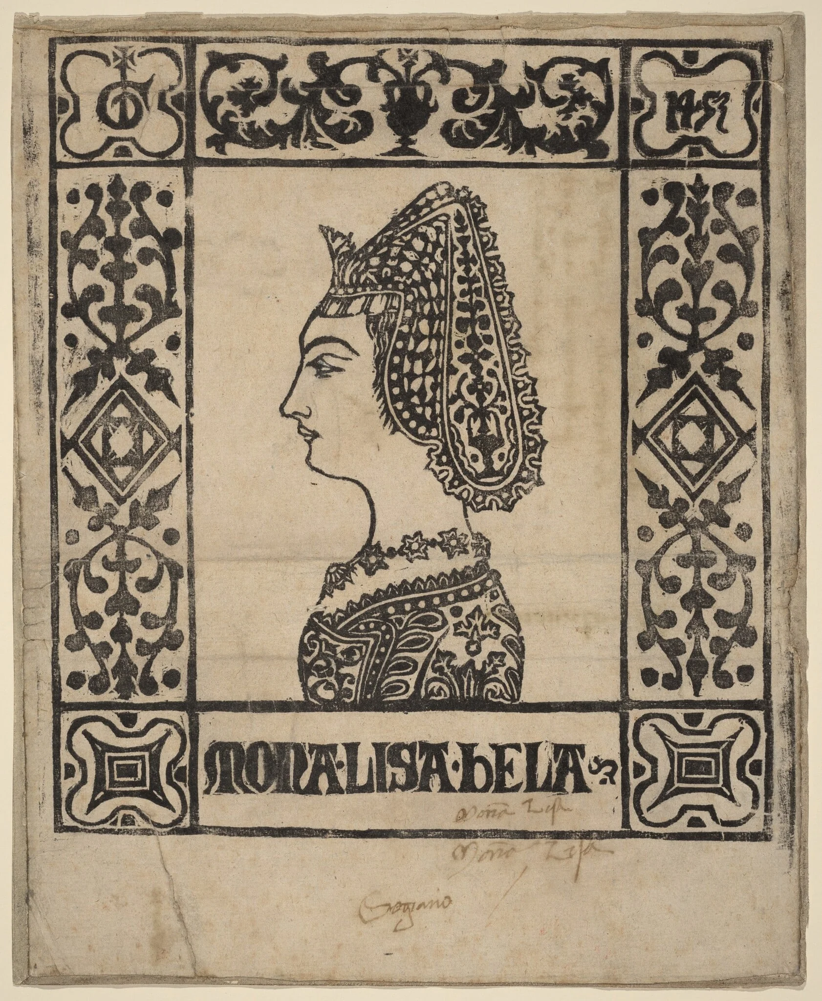 Mona Lisa Bela, detail