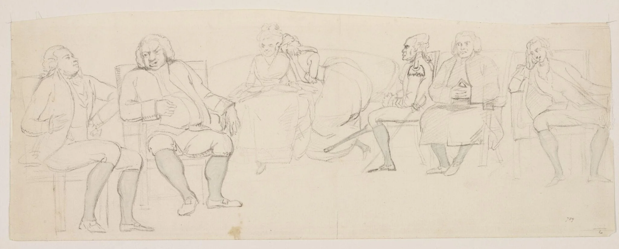 Interior of a drawing room, detail