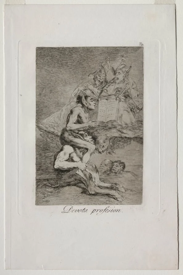 Devout Profession, Plate 70, detail