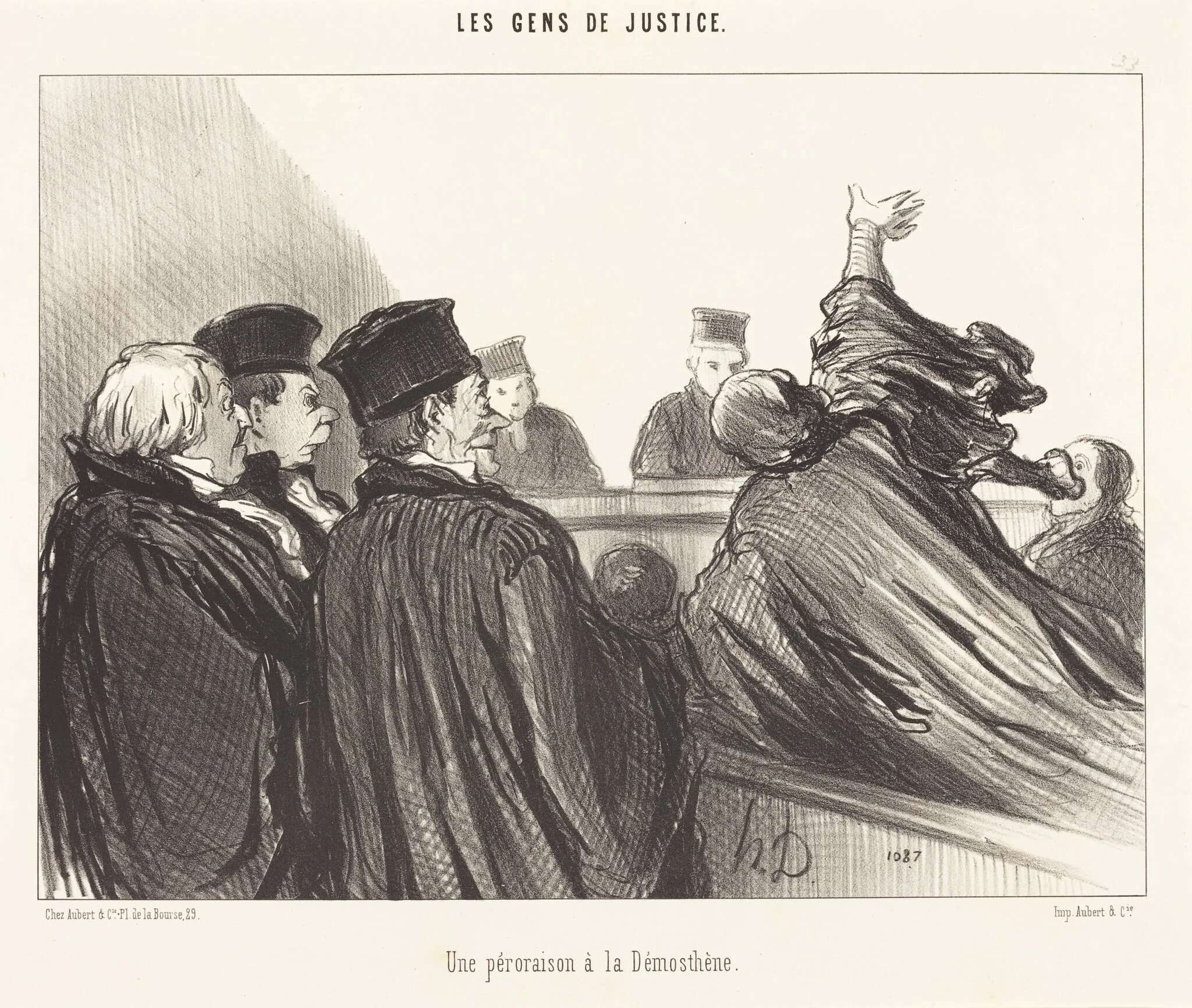 Une Péroraison a la Démosthène, detail