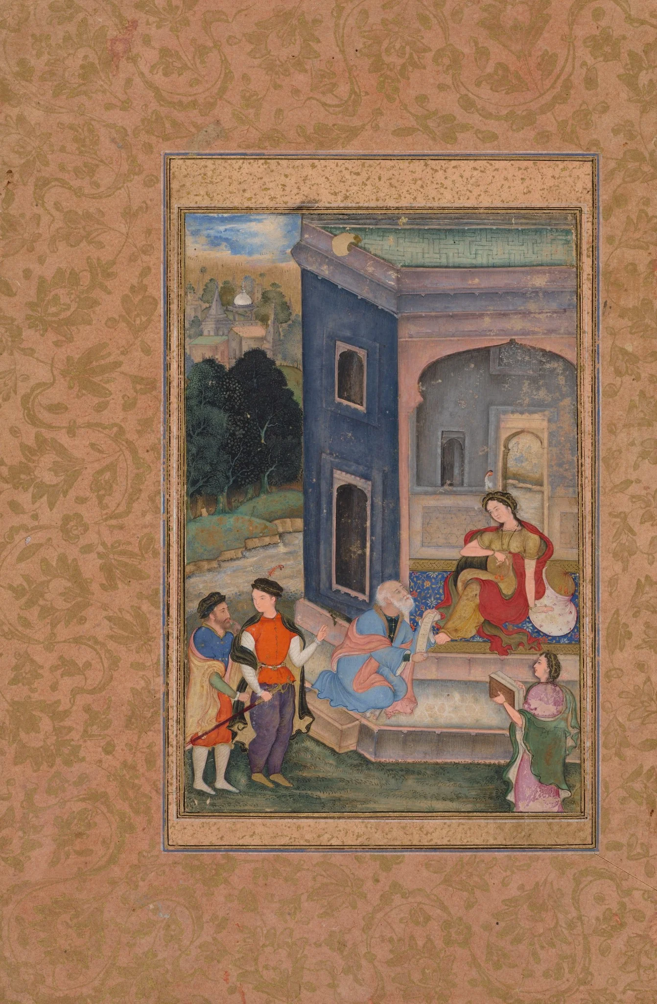 European Costume Scene, detail
