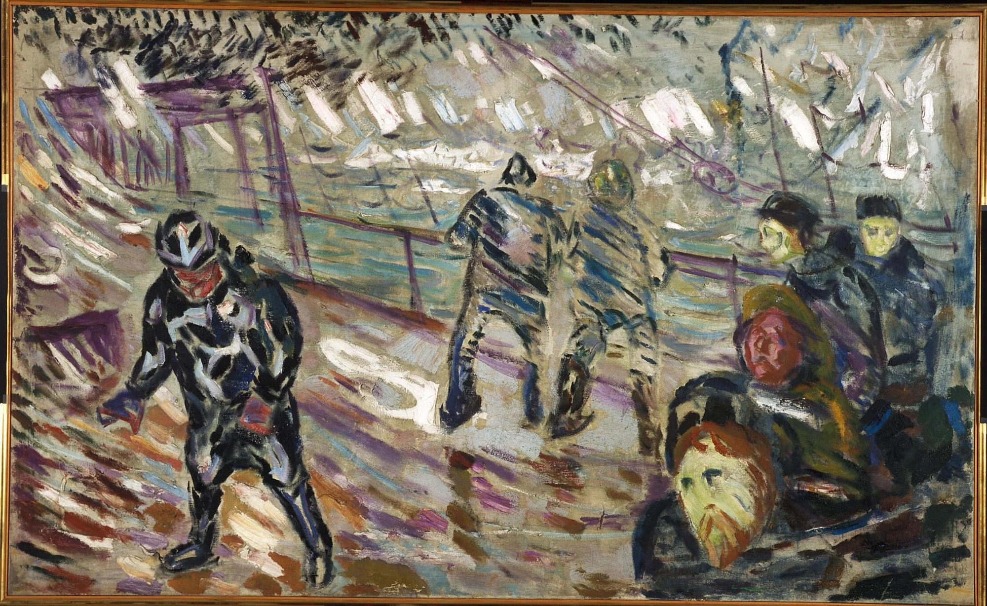 Ship's Deck in Storm, detail