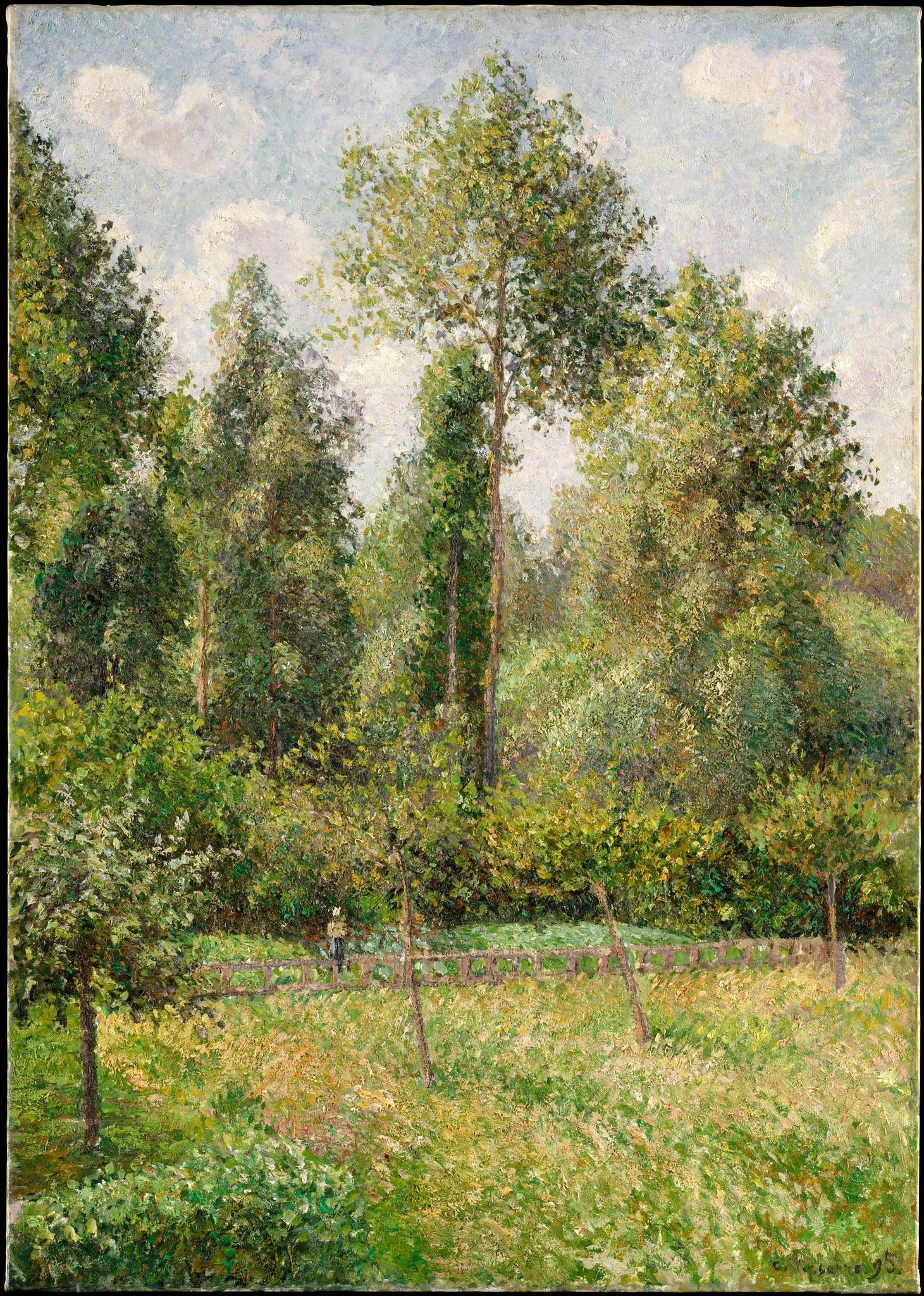 Poplars, Éragny, detail