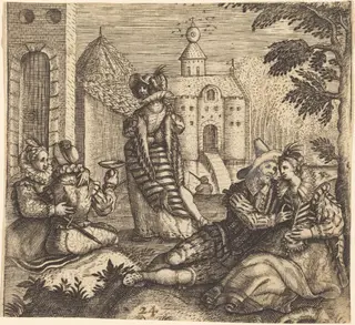 Exempel und Lehr Jetziger Welt Lauf, by Andreas Bretschneider III, ink, 1622