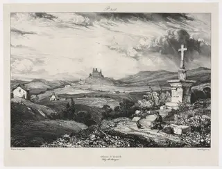 Château de Larderole, by Eugène Isabey, 1832
