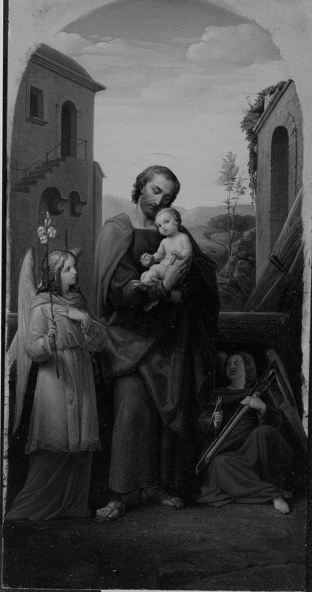St. Joseph and Christ Child, detail