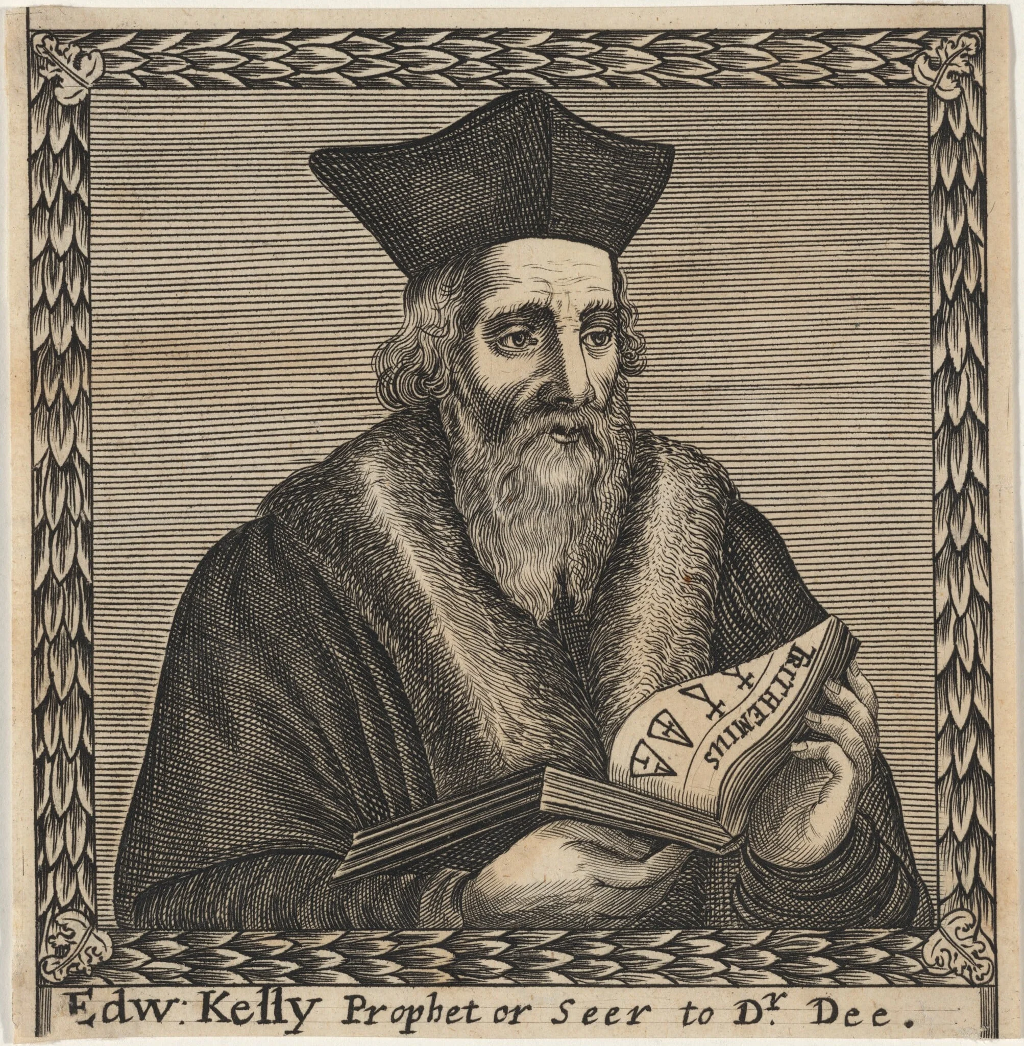 Edward Kelley, Alchemist, Friend of Dr. John Dee, detail