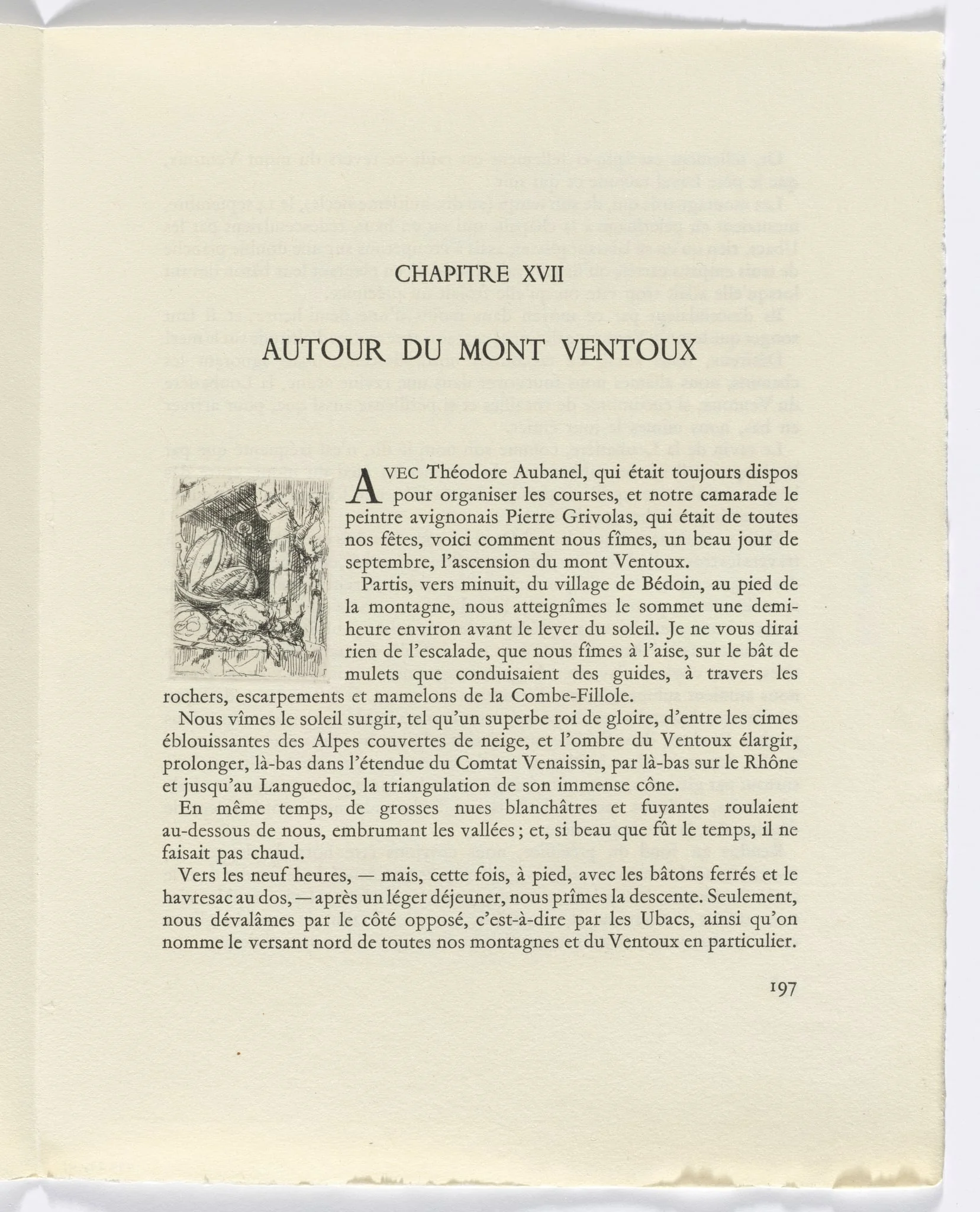 Frédéric Mistral: Mémoires et Recits by Frédéric Mistral: still life (page 197), detail