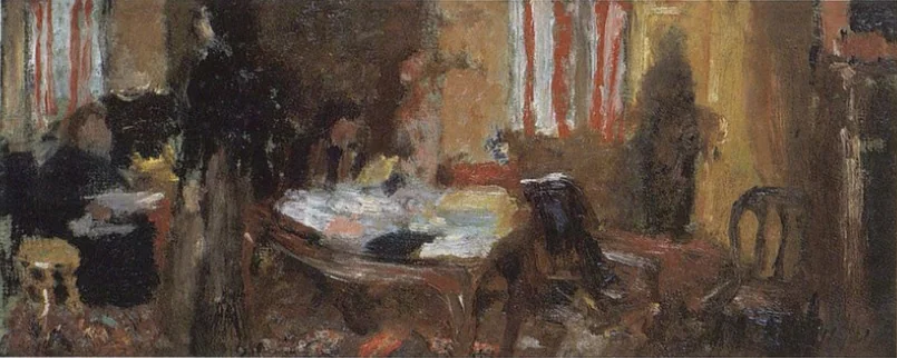 Le Grand Intérieur aux six personnages (étude), detail