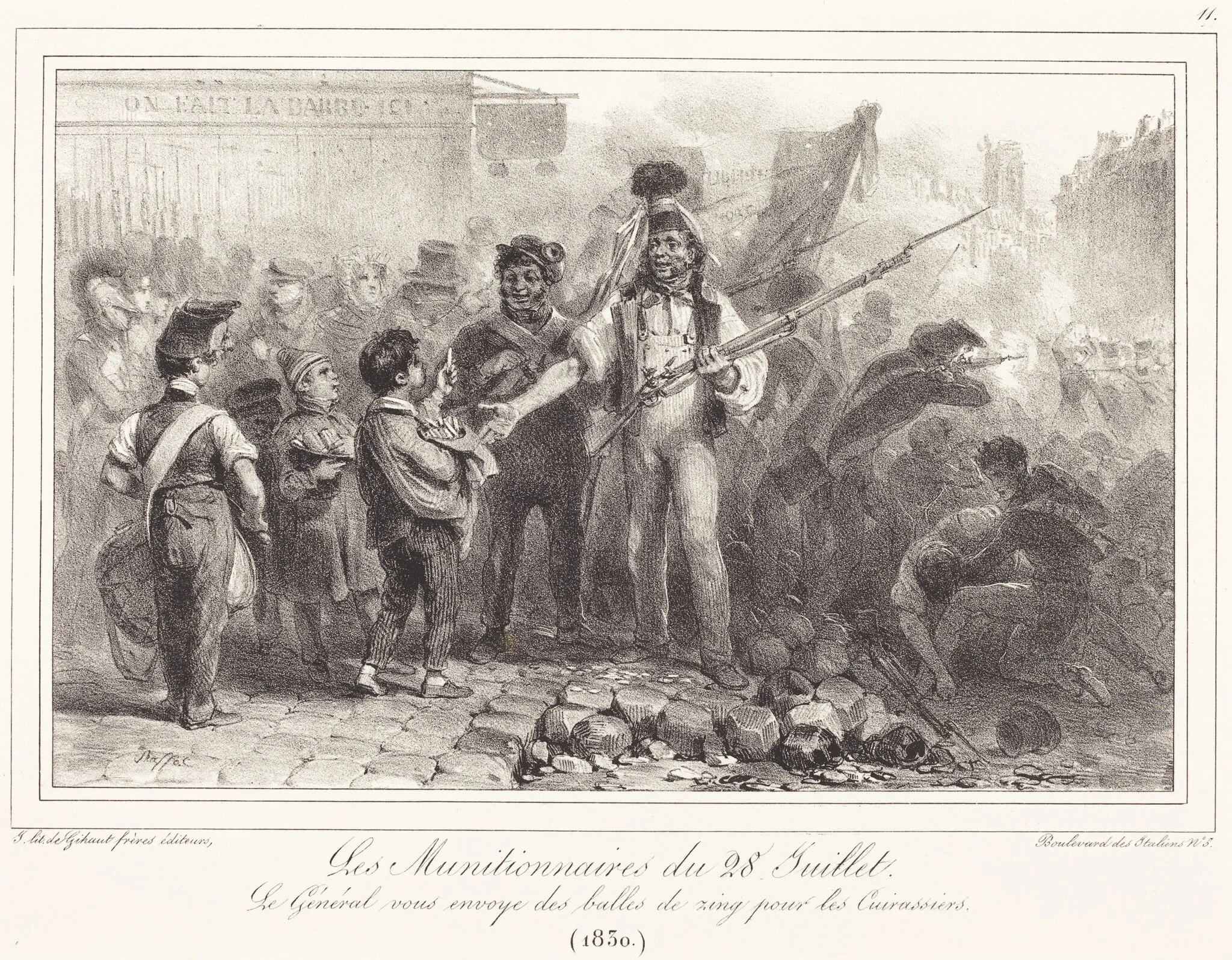 Les Munitionaires du 28 Juillet, detail