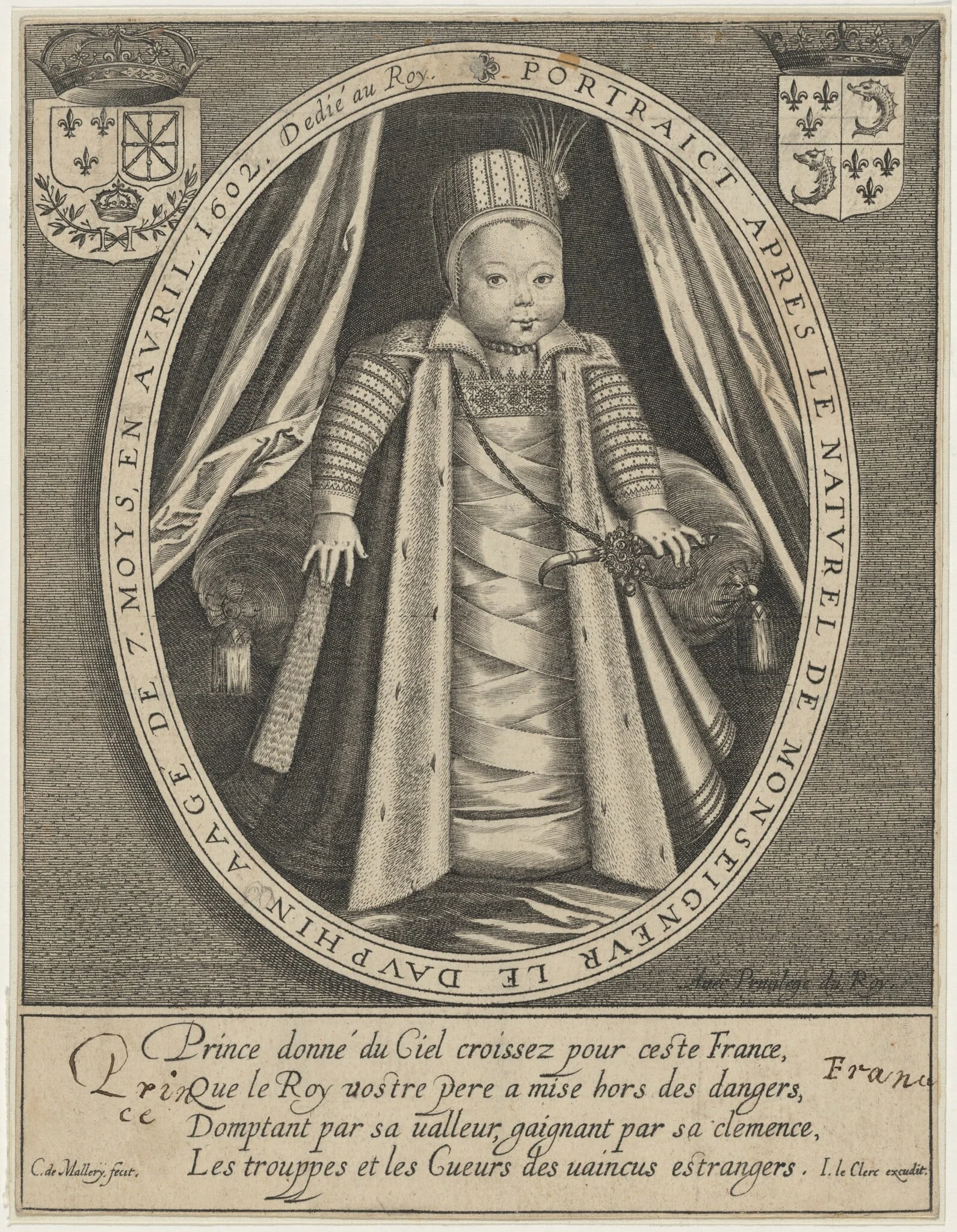 Louis XIII, King of France, detail