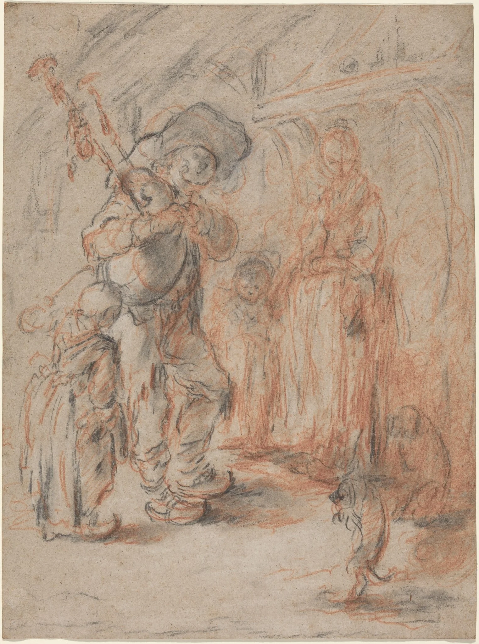 Study for "La Cuisine Avec Paisans", detail