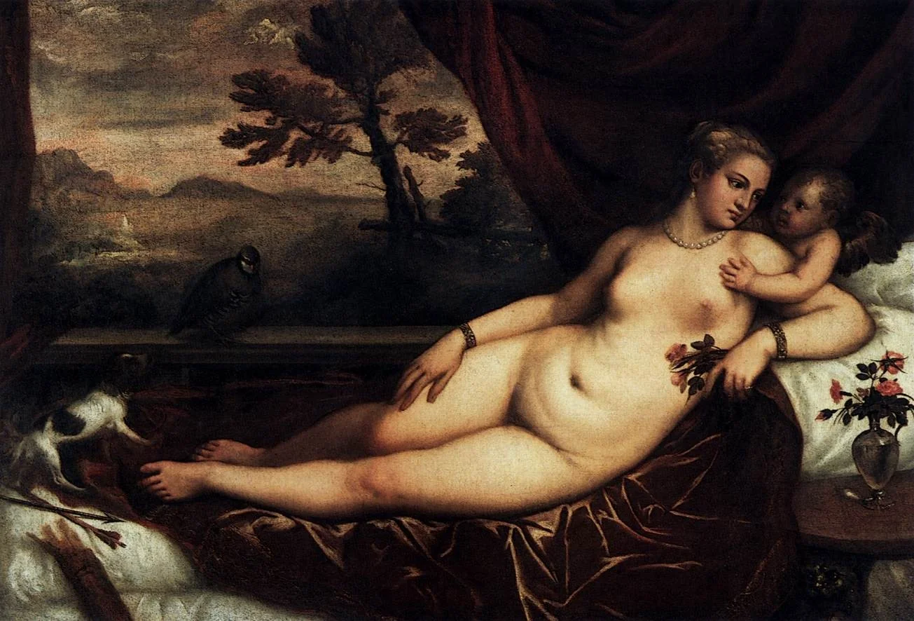Venus with Cupid, detail