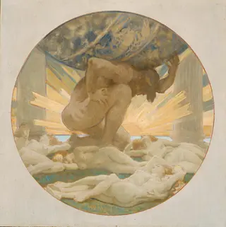 Sketch for Atlas and the Hesperides, by John Singer Sargent, unspecified, 1900