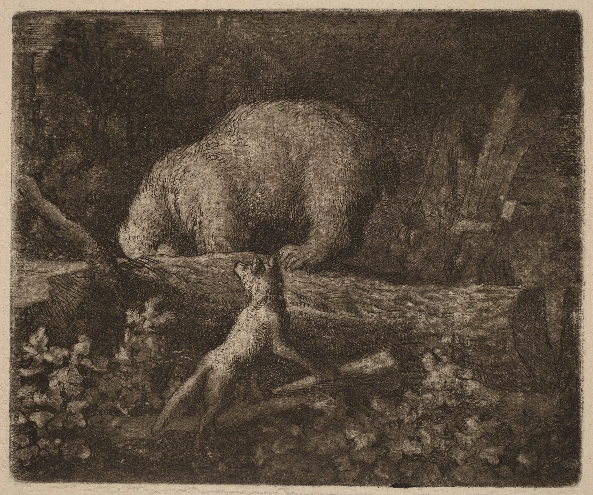 The Bear Trapped, detail