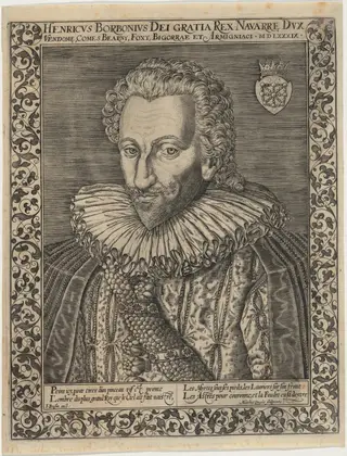 Henry IV of France, by Matthis Quad, ink, 1584