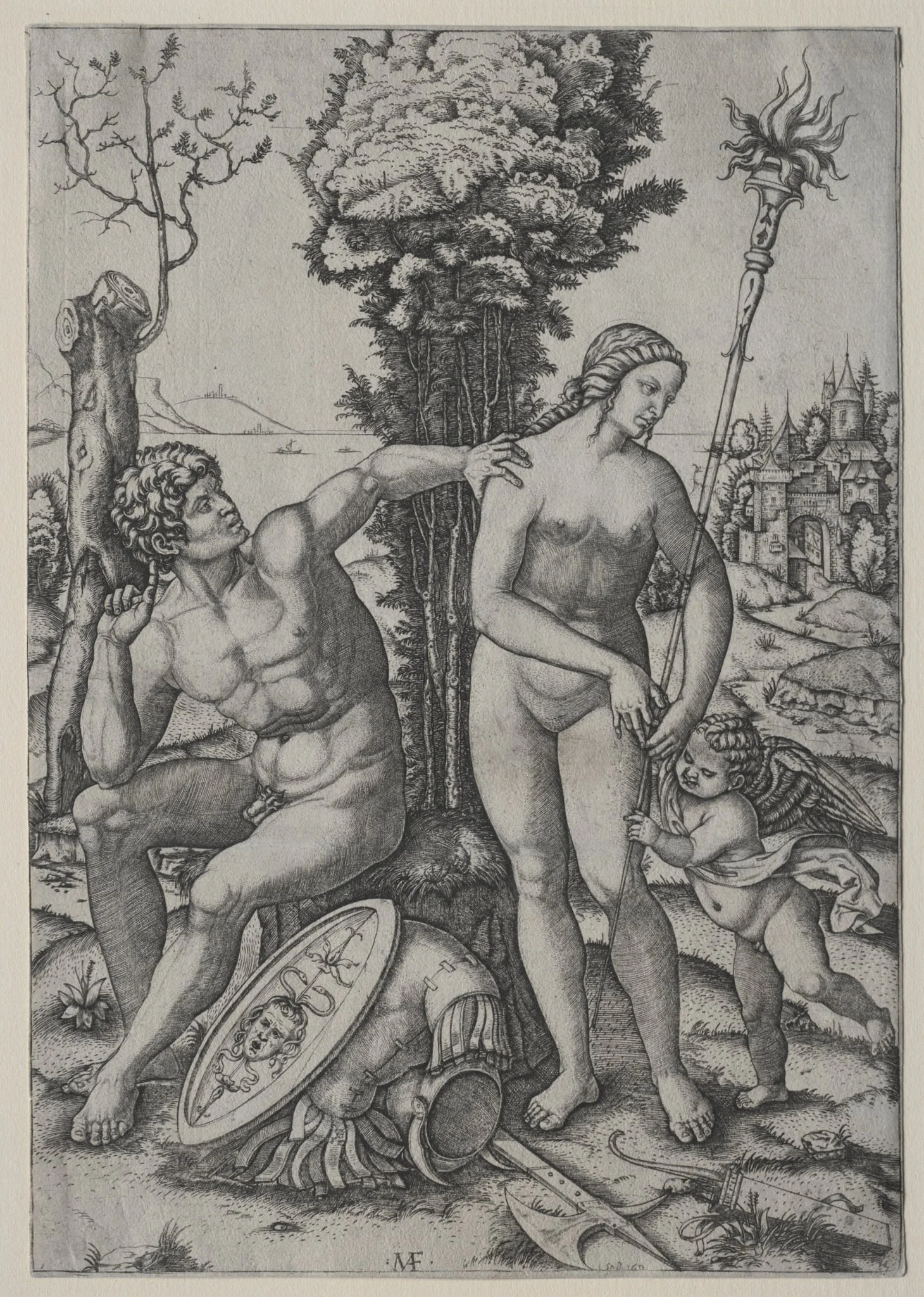 Venus, Mars and Cupid, detail