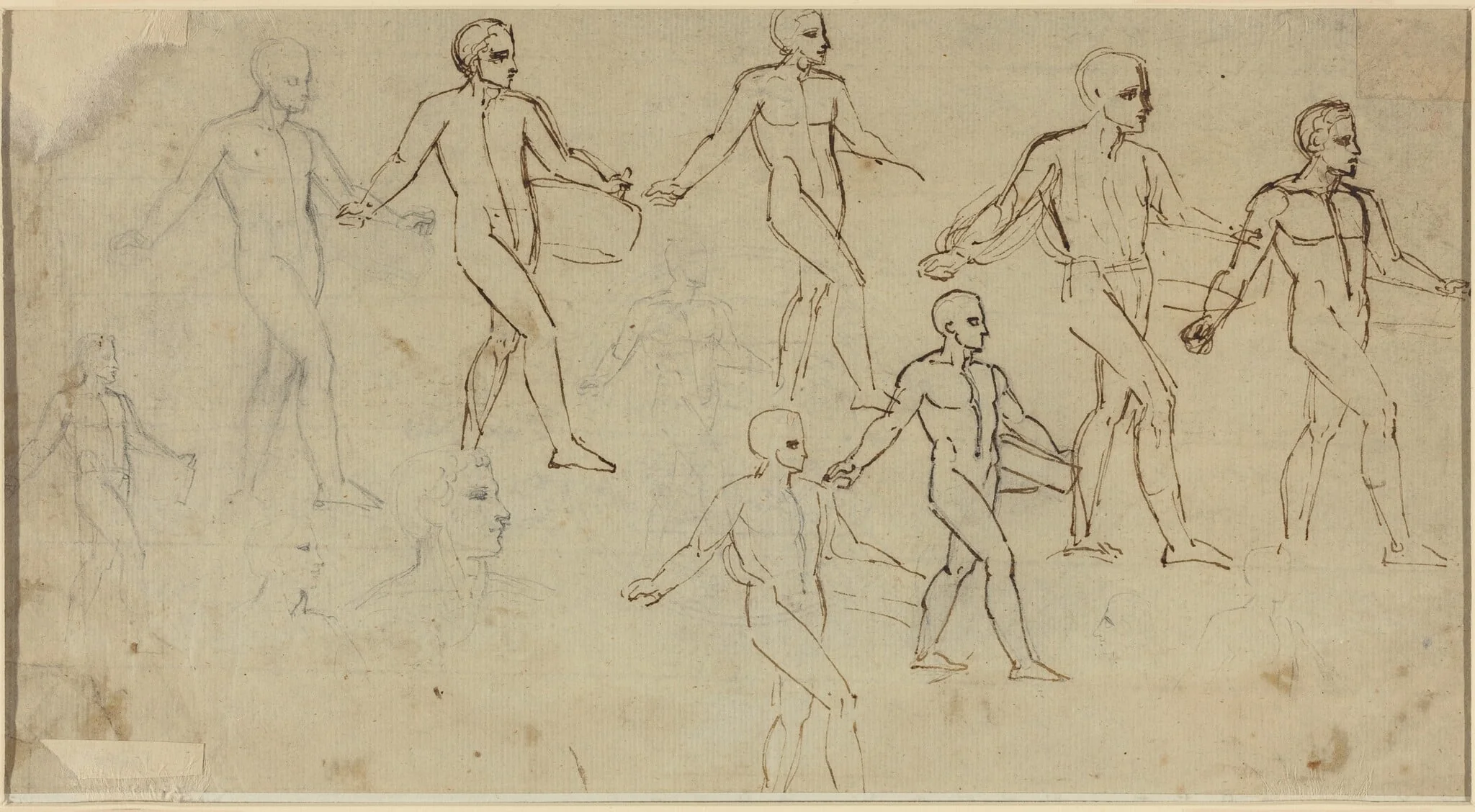 Studies of a Sower (Illustration for Thomson's _Seasons_), detail