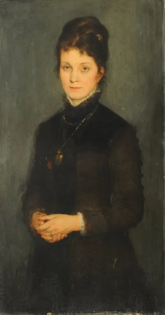 Retrato de señora, by Friedrich August von Kaulbach, unspecified, 1895