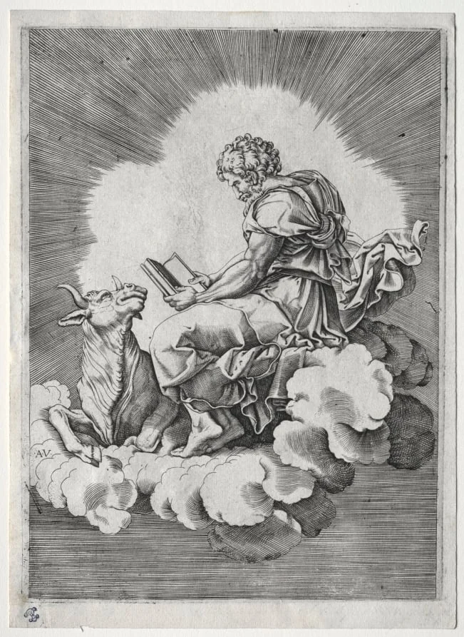 The Four Evangelists: St. Luke, detail