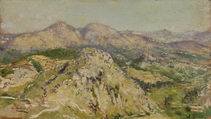 Mountain Landscape, detail