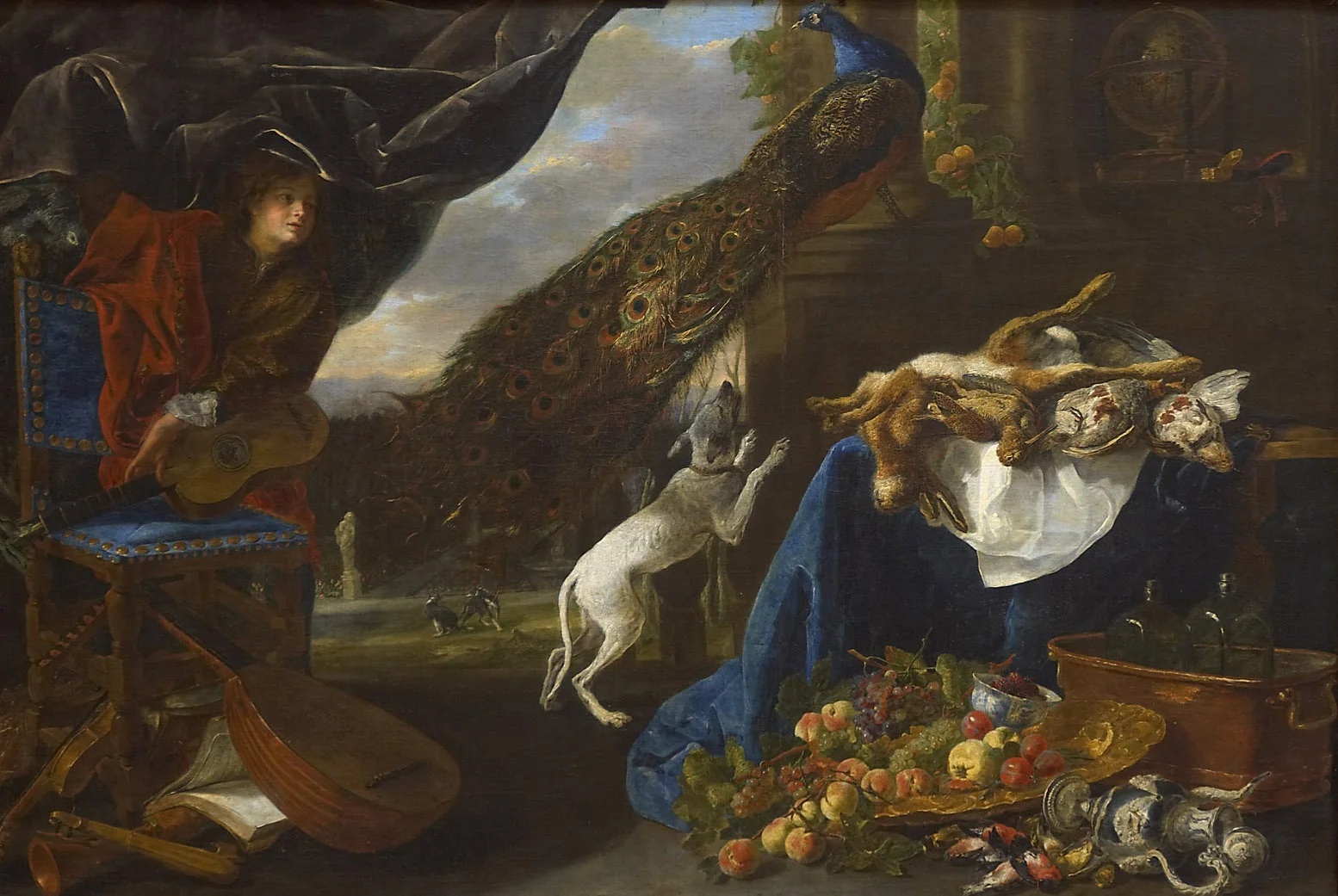 Still life with a boy, detail