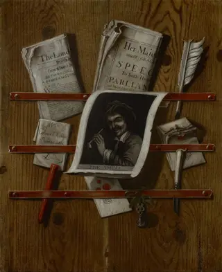 Still Life: The Smell, by Evert Collier, oil, 1701