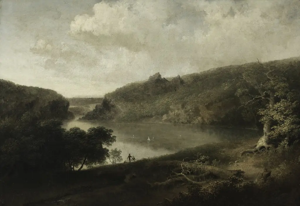 View of a Lake, by Thomas Doughty, oil, 1834