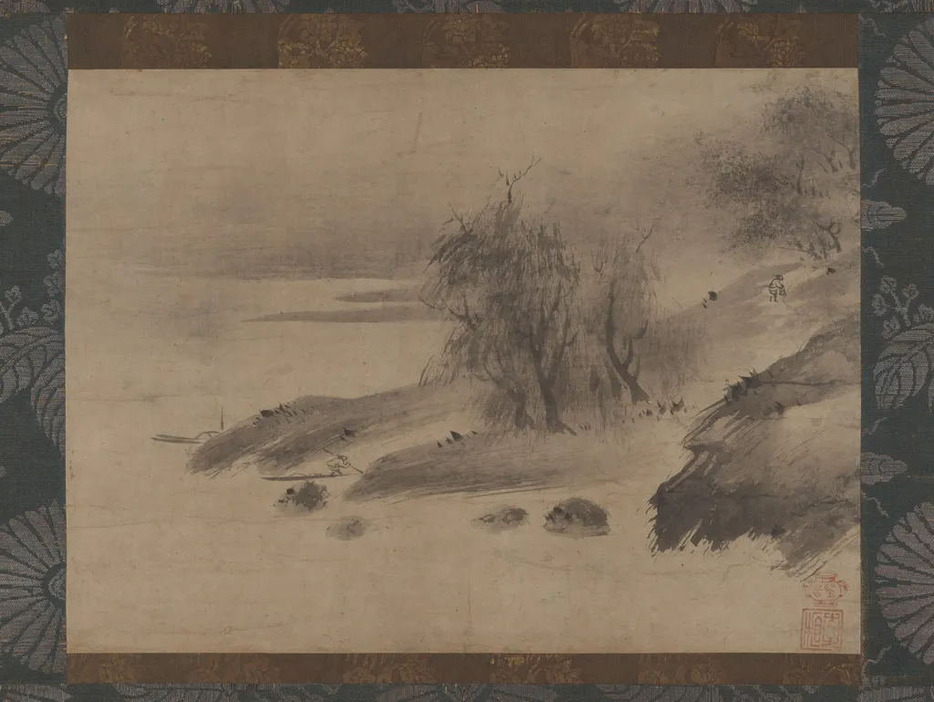 Ink Landscape （Suiboku sansui zu）, by Sōami, unspecified, 1516