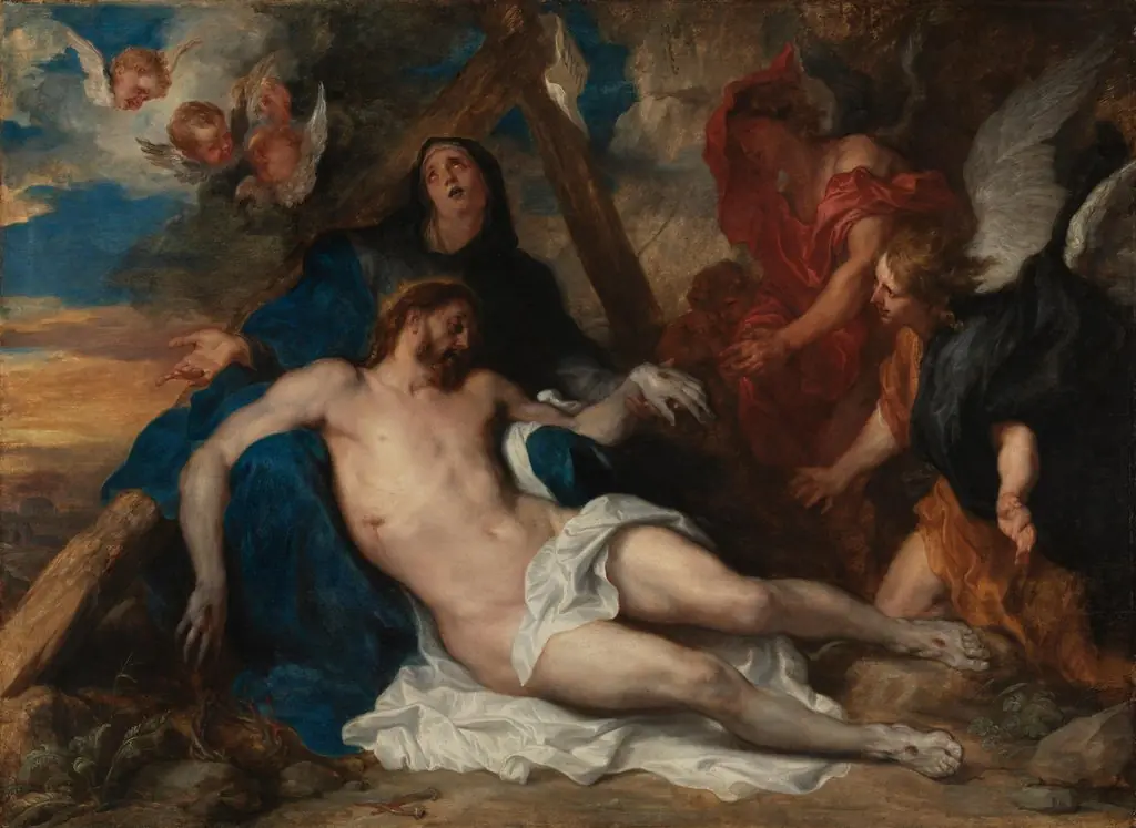Lamentation of Christ, by Anthony van Dyck, oil, 1628