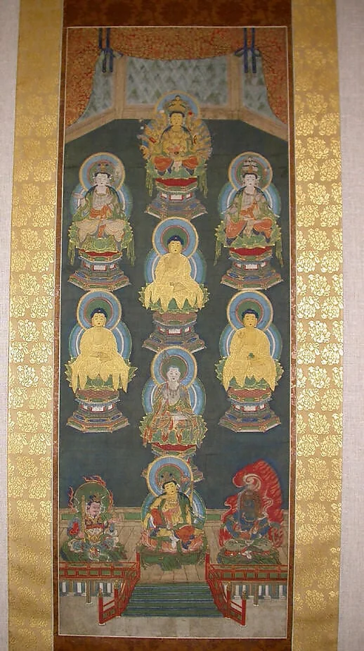 山王本地仏曼荼羅|Mandala of the Sannō Shrine Deities, detail