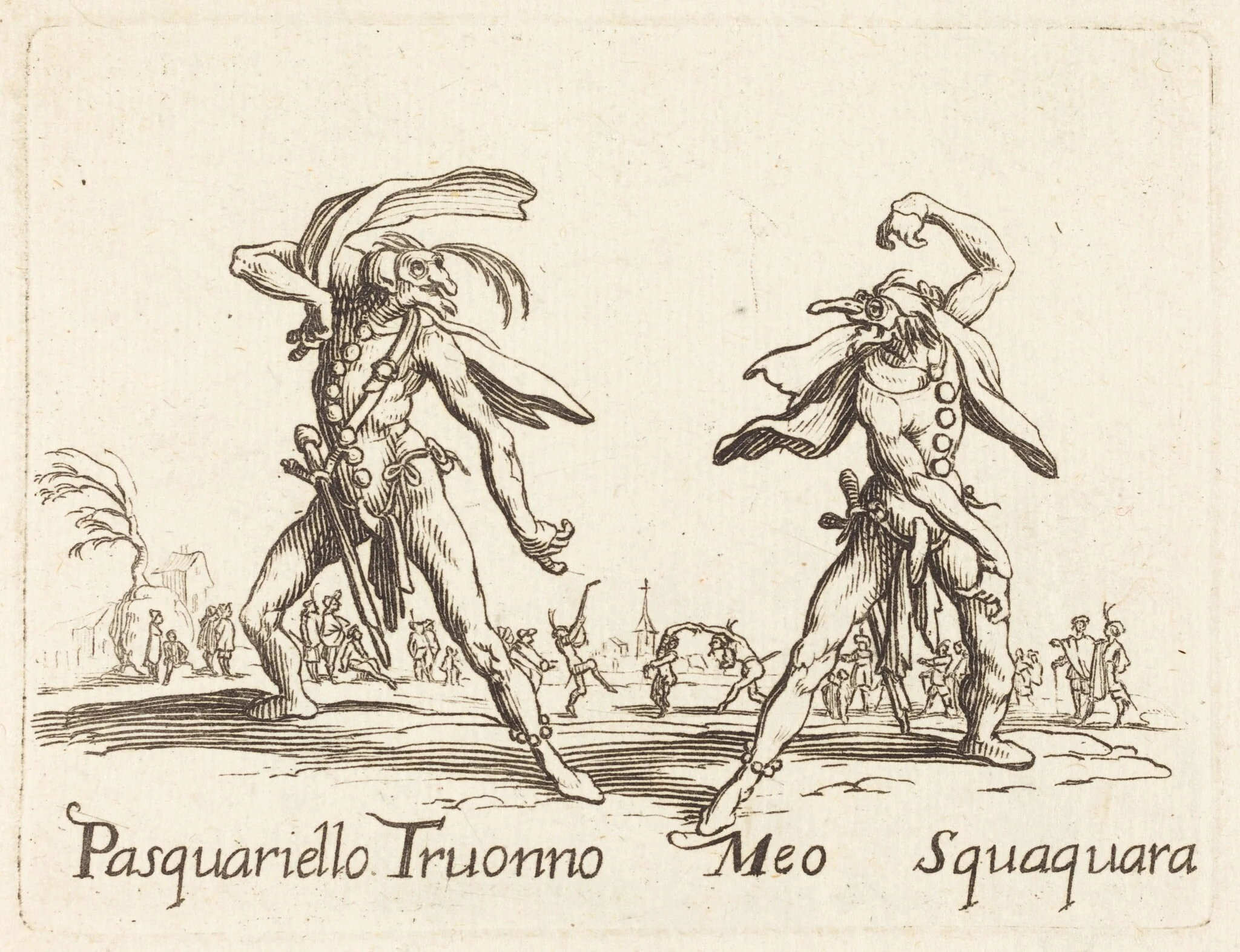 Pasquariello Truonno and Meo Squaquara, detail