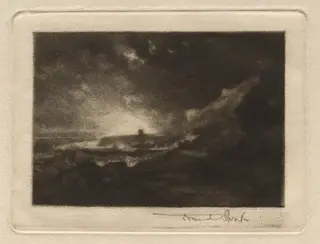 Scarborough, by Frank Short, 1884