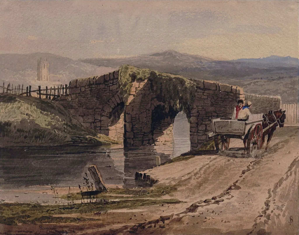 Okehampton, by Samuel Prout, watercolor, 1850