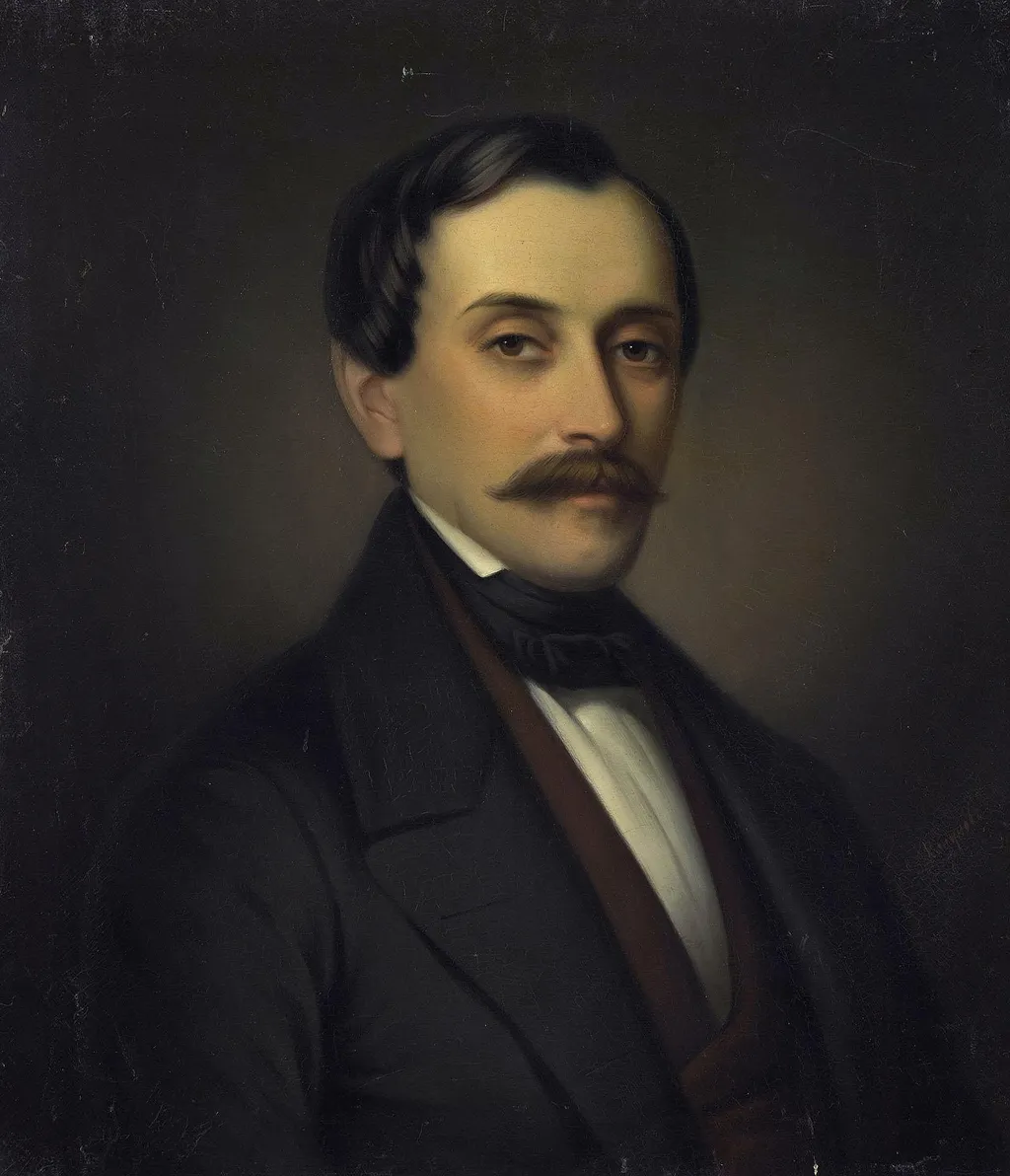 Portrait of Prince Nikolai Yusupov, by Gerasim Kadunov, oil, 1854