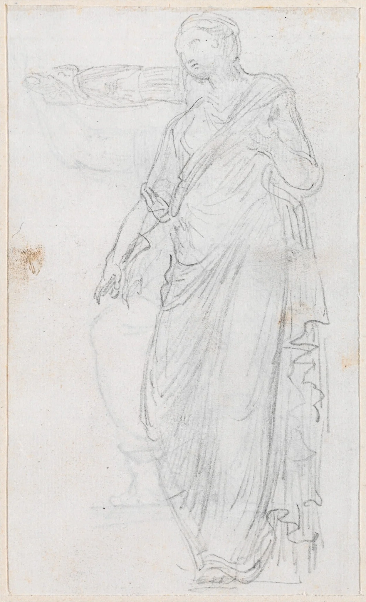 Woman in Toga [verso], detail