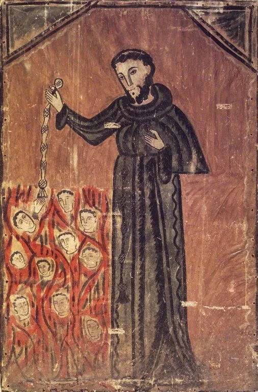Saint Francis Rescuing Souls from Purgatory, detail