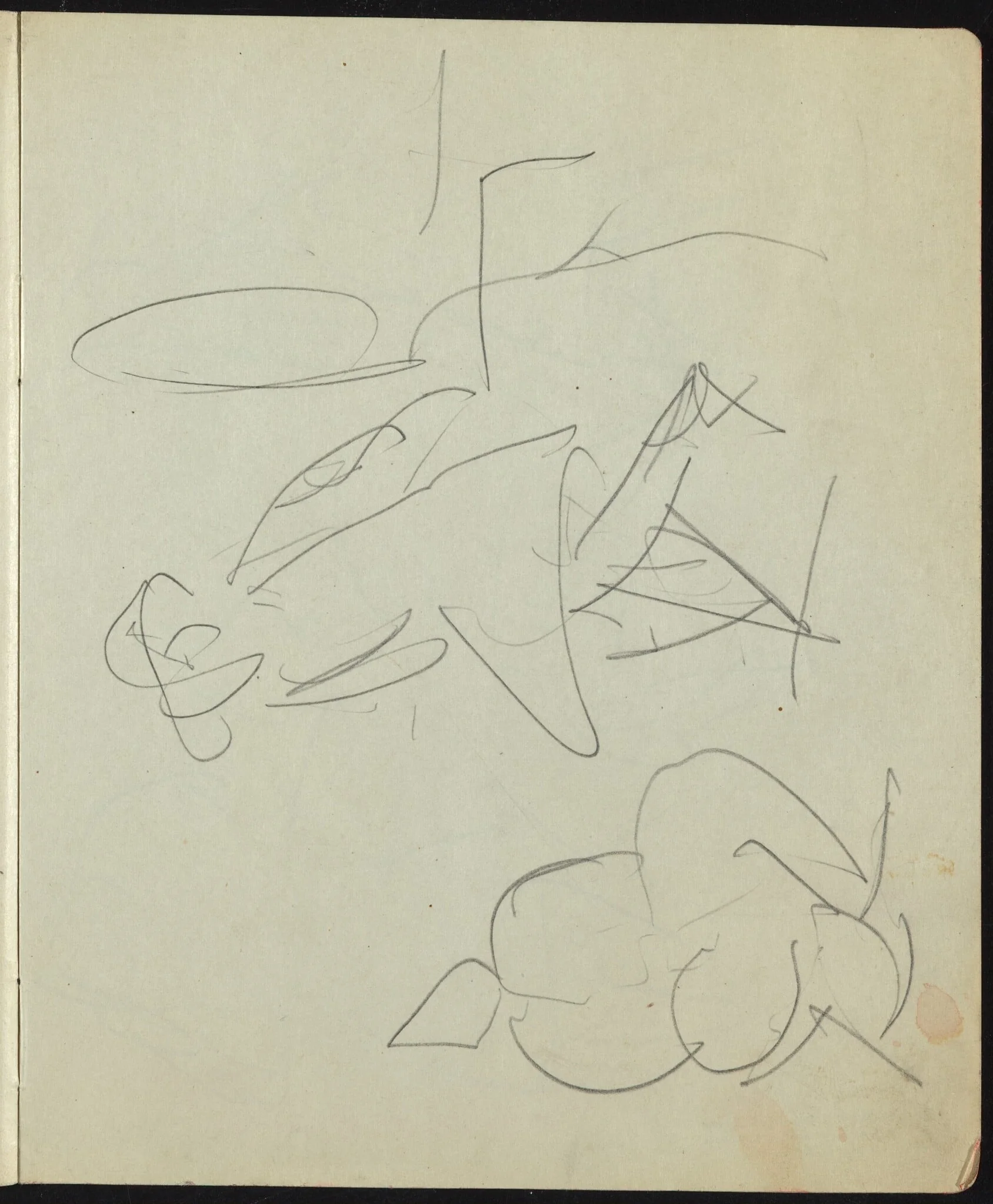 Dancers and Performers (Page from a Sketchbook), detail
