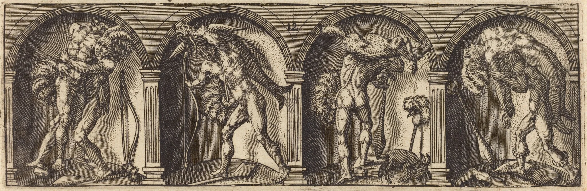Les divers pourtraicts et figures XII, detail