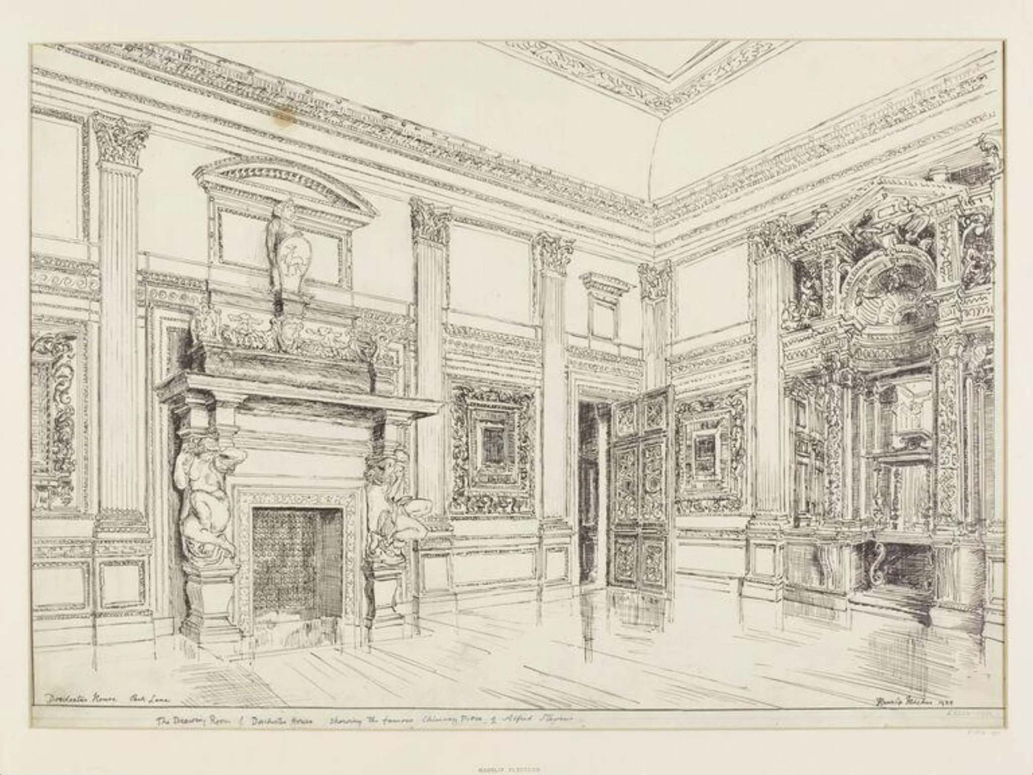 The Drawing Room, Dorchester House, detail