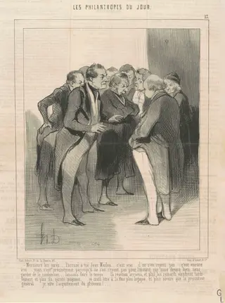 Messieurs les juré ... l'accusé a tué Jean Maclou ..., by Honoré Daumier, ink, 1844