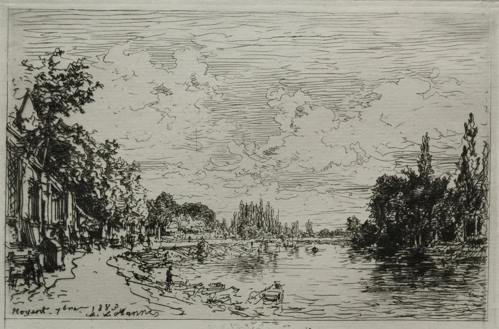 Noyant, by Maxime Lalanne, 1883