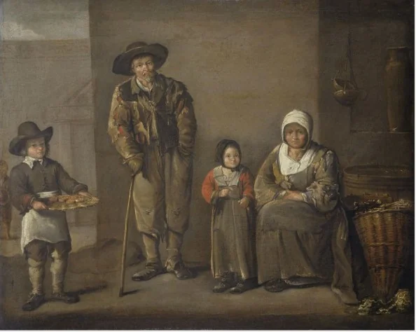 A Peasant Family, detail