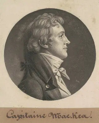 William MacRea, by Charles B. J. Févret de Saint-Mémin, ink, 1804