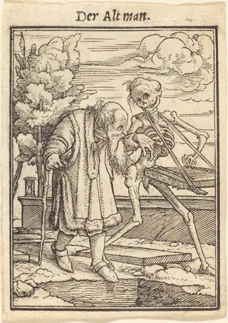 Der Alt man (The Old Man), by Hans Lützelburger, ink, 1526