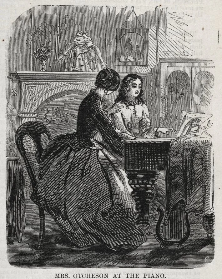 Mrs. Otcheson at the Piano, detail