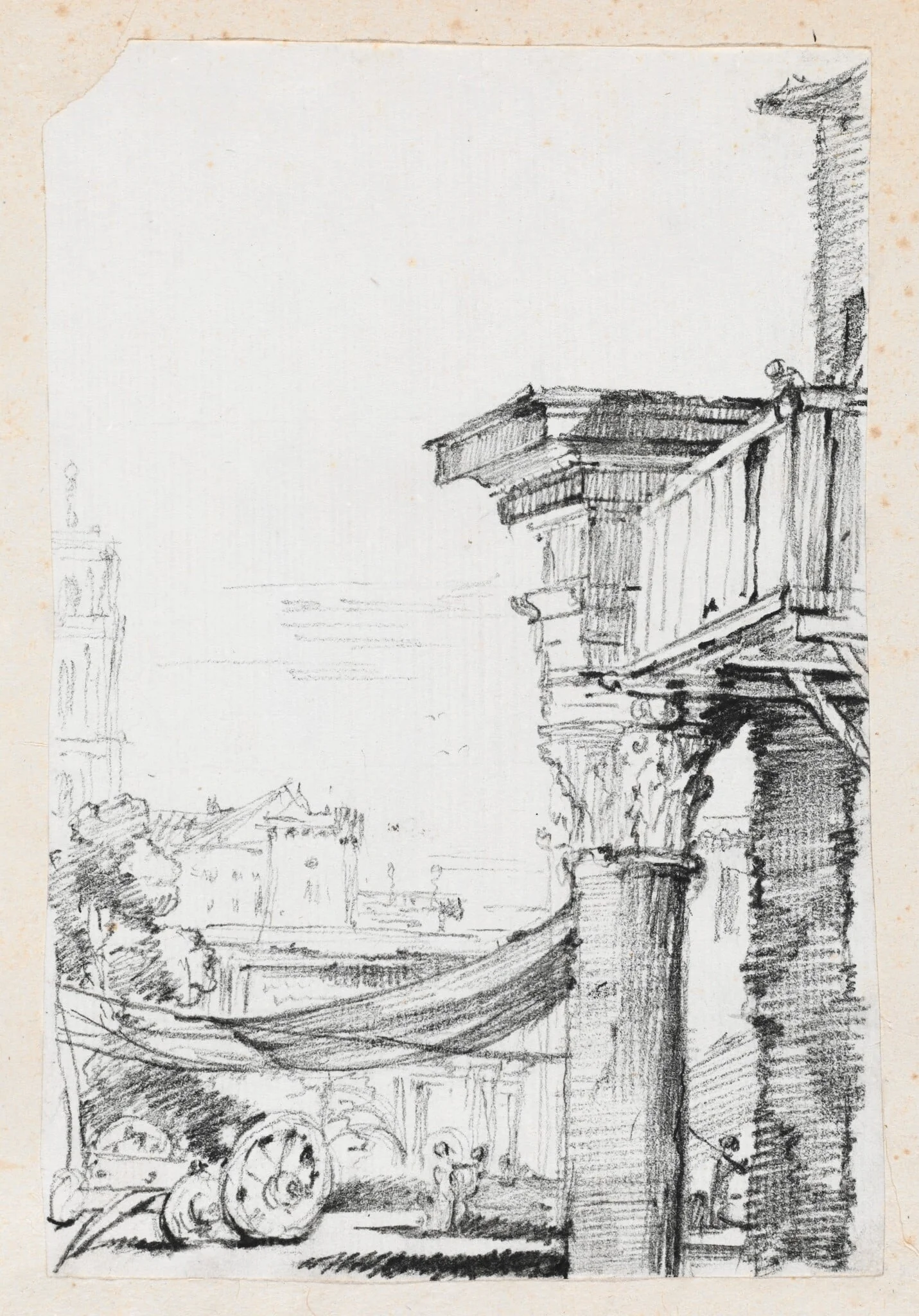 A Balcony in the Roman Forum, detail