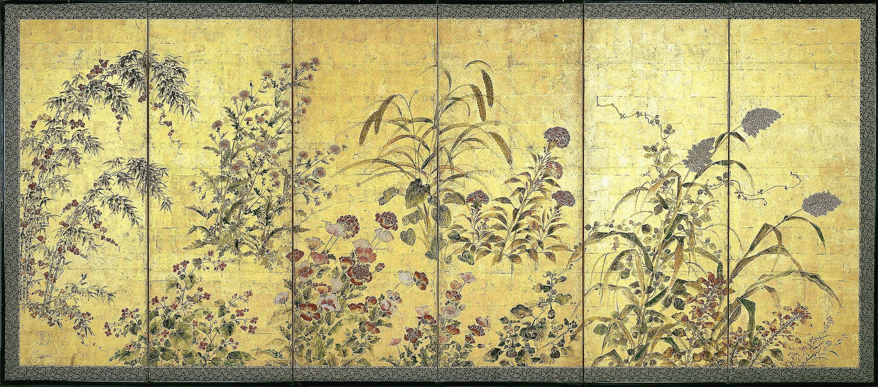 Flowers of All Seasons, detail