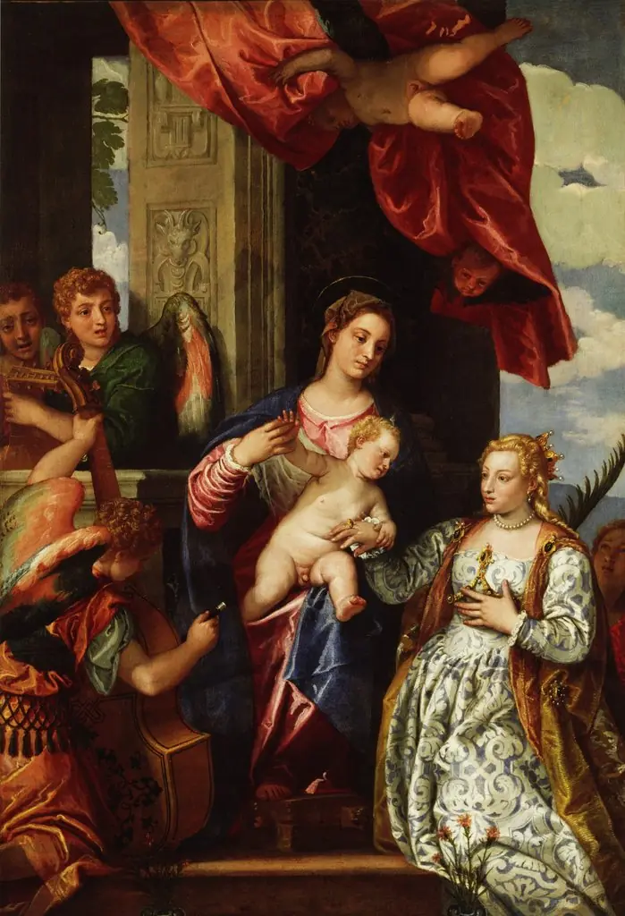 The Mystic Marriage of St. Catherine, by Paolo Veronese, oil, 1550