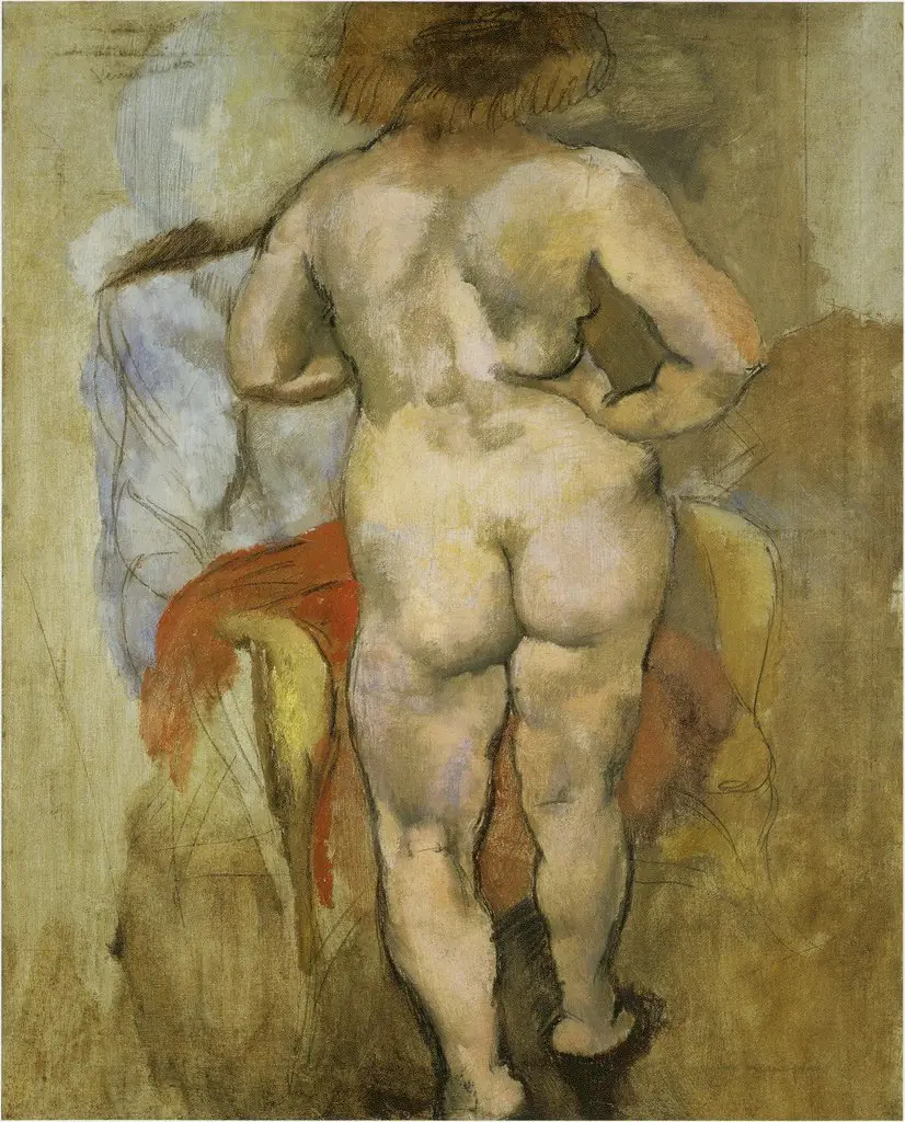 Back View of Venus, by Jules Pascin, oil, 1925
